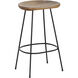Indra 26.25 inch Natural / Black Counter Stool